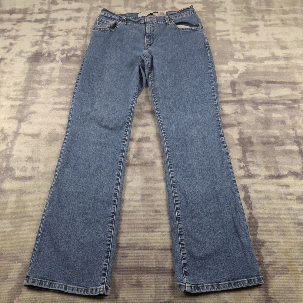 Vintage Levis 550 Women's 10M Relaxed Bootcut Jeans Y2K 2004 Blue Stretch Denim